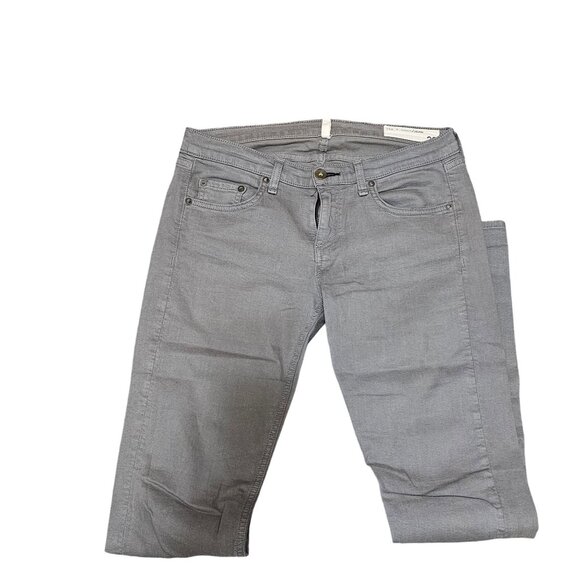 Rag & Bone Gray Slim Fit Jeans Womens Size 26 Mid-Rise Stretch Denim 5-Pocket De - Picture 9 of 12